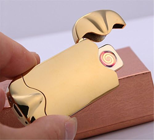 Electric Arc Lighter - Windproof Dual Arc Plasma Lighter - USB Rechargeable Dual Pulse Electronic Lighter - Flameless Plasma Beam Lighter