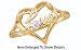 Beautiful Yellow Gold Diamond Heart & Love Promise Ring ** SPECIAL **