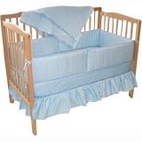 American Baby Company Percale 5 Piece Crib Bedding Set Blue - 12656BL