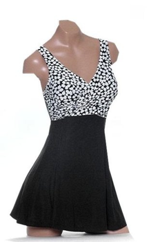 It Figures! Slender Thighs Collection Daisies Swimdress Swimsuit RETAIL VALUE $92 Misses Sizes Slimming !