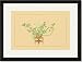 Black Framed/Matted Print 17x23, Pine and Rose