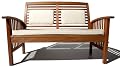 Strathwood Gibranta All-Weather Hardwood 2-Seater Bench with Cushion