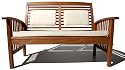 Strathwood Gibranta All-Weather Hardwood 2-Seater Bench with Cushion