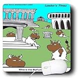 Londons Times Funny Society Cartoons - Where The Buffalo Rome - Mouse Pads