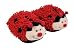 Aroma Home Fuzzy Friends Slippers - Lady Bird Aroma Home Fuzzy Friends Slippers - Lady Bird
