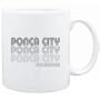 Mug White " Ponca City State " Usa Cities