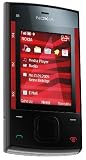 Nokia X3 Handy (Ovi, UKW Radio, 3,2 MP) red black