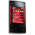Nokia X3 Handy (Ovi, UKW Radio, 3,2 MP) red black