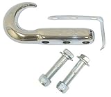Rugged Ridge Stainless Steel Trim Accessories Tow Hooks Jeep CJ5 1955 to 1986 Front Tow Hook (Chrome)- Each