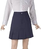 French Toast Pleated Twill Skort