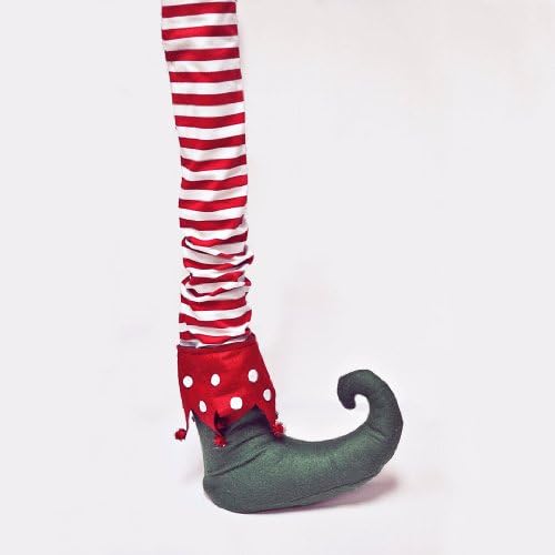 ELF TABLE LEG COVER Christmas Decor Fabric 32" NEW