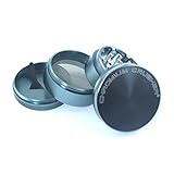 Chromium Crusher Light Blue 4 Piece Tobacco Spice Herb Grinder - Pick Your Size (2.5")