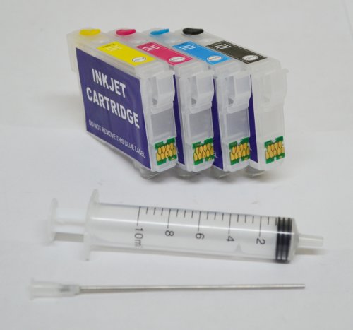 OPT® Brand. Non-oem Empty REFILLABLE Ink Cartridge for Epson WORKFORCE WF-2510 WF-2520 WF-2530 WF-2540 T200 XL T200XL With Lastest Version Auto Reset Chips (ARC) CISS CIS. Free Shipping From New York.