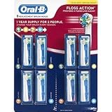 Oral-B Floss Action Tooth Brush Refills Replacement Heads, 8ct