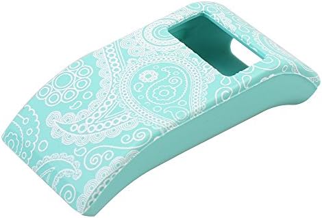 ZHUOZZ Band Cover for Fitbit Charge/Fitbit Charge HR Slim Designer Sleeve Protector Accessories (Teal Flower Pattern)