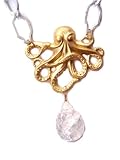 White Octopus Necklace