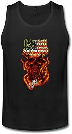 FUNSHIN Men's Lynyrd Skynyrd Americana Tank Top Black XXL