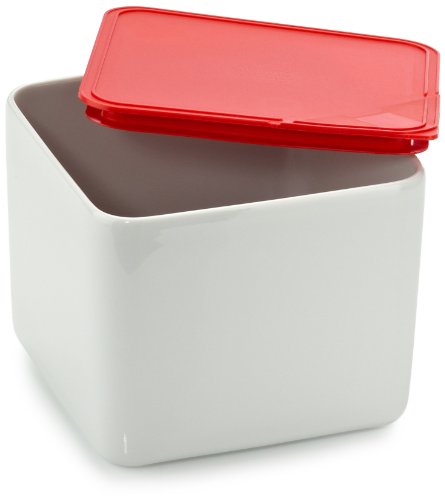 Arzberg-Porzellan 3330-09998-3920 K&uuml;chenfreunde Frischebox 1.7 Liter mit Deckel rot im Geschenkkarton