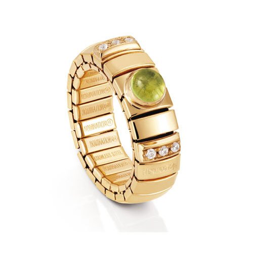 Nomination Damen-Ring Golden Klein Aus Stahl Zirkonia 1 Stein Peridot Ring gr&ouml;&szlig;e variabel  Preisvergleich