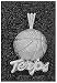Logo Art Maryland Terrapins Sterling Silver Basketball Pendant