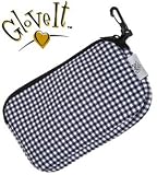 Glove It Black and White Gingham Accessory Bag