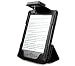 iTALKonline Book Lighter II BLACK LEATHER Case for Amazon Kindle 4 with Philips Rechargeable Twin LED Light and Smart Stand - Black