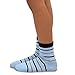 TeeHee Little Boys Cotton Fashion Fun Crew Socks 6 Pair Pack (3-5 Years, Stripe)