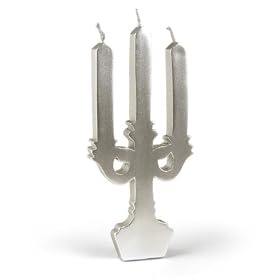 Fred and Friends Candelabra Candle, Silver by Fred and Friends