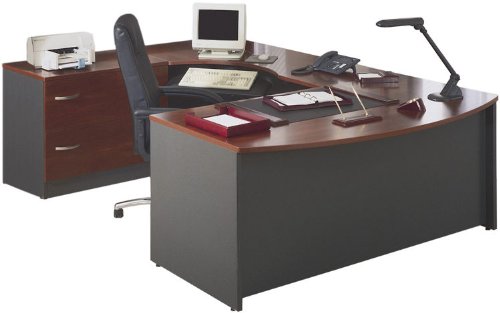 Bow Front U Shaped Desk