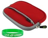 rooCASE Neoprene Sleeve Red Case for iomega eGo Encrypt Plus 500 GB Portable Hard Drive 34514