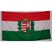 Hungary w/crest Flag Polyester 3 ft. x 5 ft.