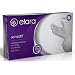 Elara FES204 Sensafit Elastipolymer Fitting Glove, Disposable, Powder Free, 0.055mm Thickness, 255-280mm Length, X-Large (5 Packs of 200 Gloves)