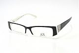 41EfyMUsKpL. SL160  ARMANI EXCHANGE AX 203 Black White 0DF9 Optical Eyeglasses Frame