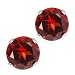 2.00 Ct Round Genuine Red Garnet Sterling Silver Stud Earrings 6mm