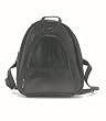 black leather backpack