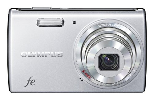 Olympus FE-5040 Digitalkamera (12 Megapixel, 5-fach Zoom, 6,9 cm (2,7 Zoll) Display) starry silver
