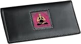 Yoga Namaste Rose Check Book Cover