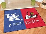 Kentucky Wildcats and Louisville Cardinals 34 x 44.5 House Divided Mat
