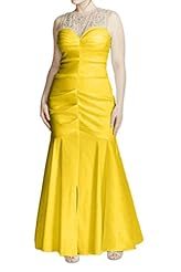 Plus Size Mermaid Beaded Illusion Charmeuse/Tulle 2016 Evening Dress 
