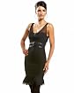 Double Knit Leather Waistband Dress Product Image