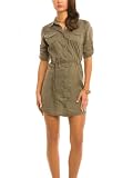 GUESS Noreen Shirt Dress, GREEN (M)