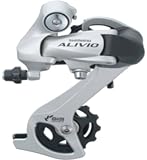 Shimano RD-M410 Alivio SGS Rear Derailleur (7/8-Speed, Long Cage, Silver) | mountain bike derailers