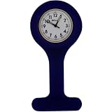 Ravel Navy Silicone Nurses Fob Watch R1103.3 with Presentation Gift Box (Infection Control)