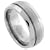 Titanium 8 mm (5/16") Band Satin Stripe Center with Beveled Edges