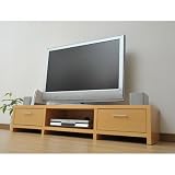 山善(YAMAZEN) ロータイプテレビ台(幅150) テレビボード ナチュラル  CEL-2915LB(NB) LB