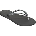 HAVAIANAS Slim Metallic Womens Sandals - Graphite