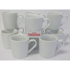 Kaffeebecher Kaffeetasse Tasse Keramik Weiss 12 St�ck Set