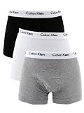 Calvin Klein White/Black/Grey 3 Pack Trunks