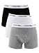 Calvin Klein White/Black/Grey 3 Pack Trunks