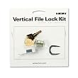 Vertical File Lock Kit, Chrome